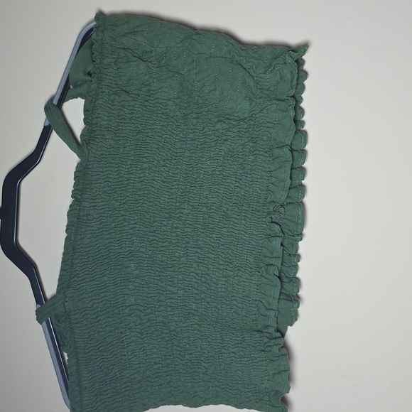 EARTHBOUND Olive Smocked Tank Top - Picture 4 of 4